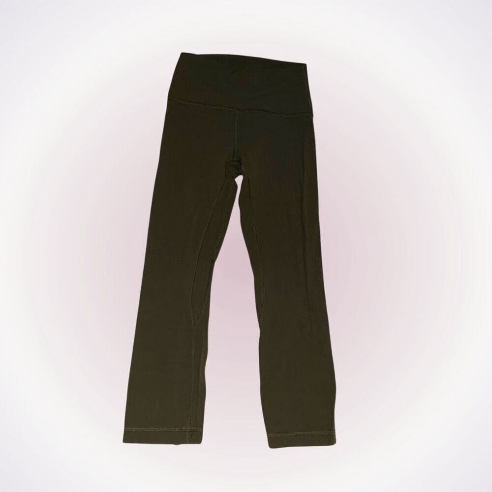 Lululemon Olive Green Cropped Leggings | Sz 4